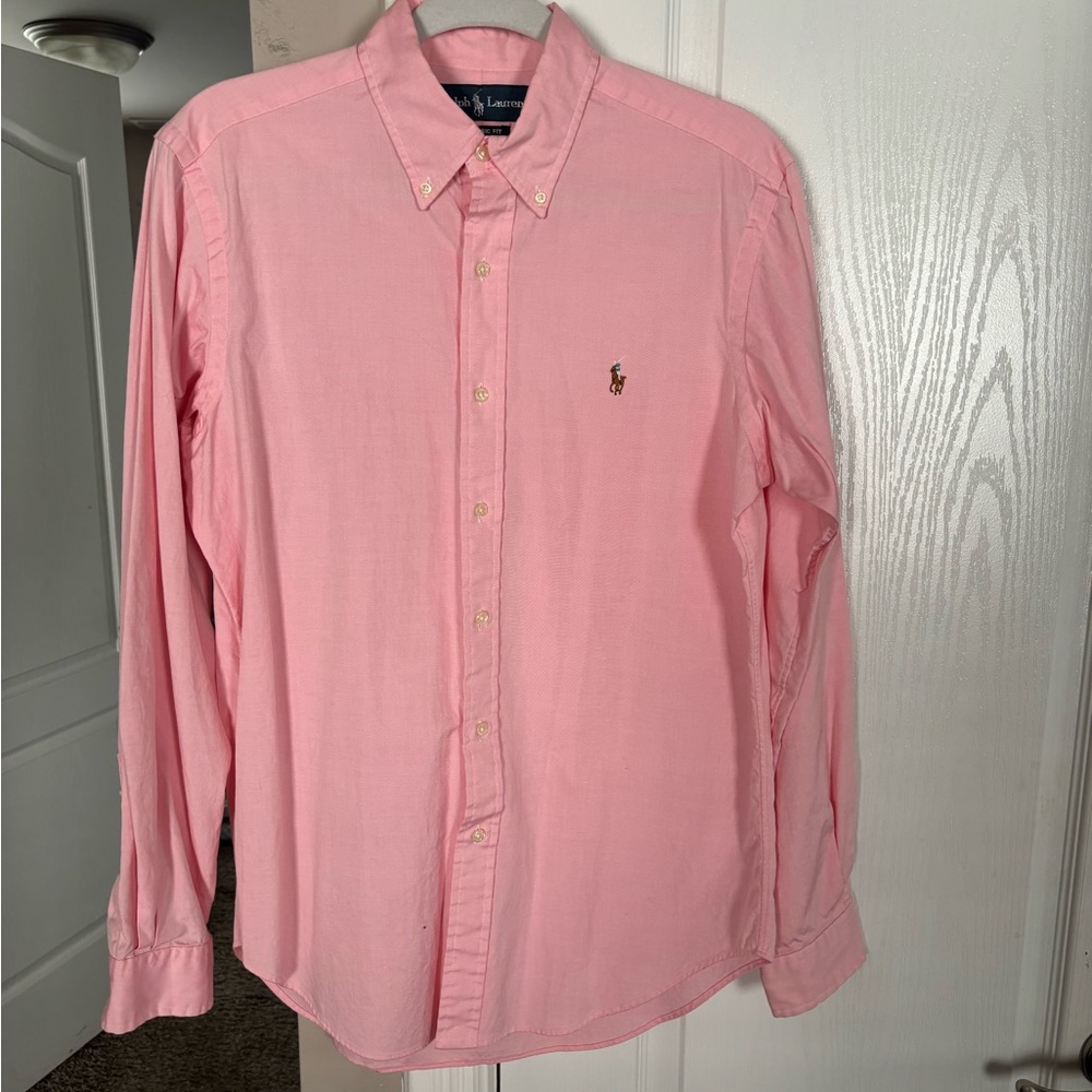 Polo Ralph Lauren Pink Button Down size 15, 34/35
